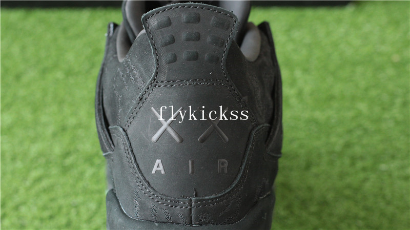 Update Version Air Jordan 4 Retro Black Kaws